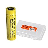 Nitecore 3500mAh 18650 High Capacity Protected Rechargeable Batteries and Lumen Tactical Battery Case (1-Pack)