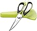 WISLIFE Kitchen Shear - Best Stainless Steel Kitchen Scissors for Poultry, Seafood, Scallop, Herb, Scissoring, Dishwasher Safe Culinary Scissors