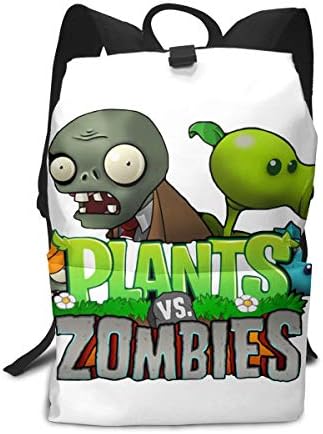 HsHdesign Plants V.S. Zombies Full-width Printing Rucksack Large Capacity Camping Rucksack