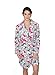 Sleep & Co Women's Plush Pajama Lounge Robe With Tie Belt