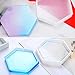 Resin Molds for Coasters,6 Pack Silicone Molds Kit for Casting Epoxy Resin UV Resin,Include Round, Hexagon and Square,with Resin Mixing and Measuring Tools