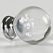 IFOLAINA Pack of 10 3D Laser Engraving Crystal Glass Bubbles Ball Cabinet Knob Cupboard Drawer Pull Handle 30mm