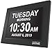 [Newest Version] American Lifetime Day Clock - Extra Large Impaired Vision Digital Clock with Battery Backup & 5 Alarm Options (Black) primary