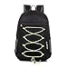 CLEVER BEES Outdoor Water Resistant Hiking Backpack, Black