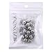 BEADNOVA 20pcs 8mm Rhodium Plated Jewelry Magnetic Clasps for Jewelry Necklace Making Findings