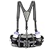 BP-VISION Outdoor Fanny Pack Hiking Camping Biking Waterproof Waist Pack 2 Water Bottle Holder Sports Bag for Women and Men Black