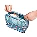 LalaTravel Toiletry Bag Makeup Hanging Travel Organizer, Pouch Set, Cosmetic Dopp Travel Kit TSA for Traveling Men and Women, Waterproof, Blue | Large Fit Many Toiletries