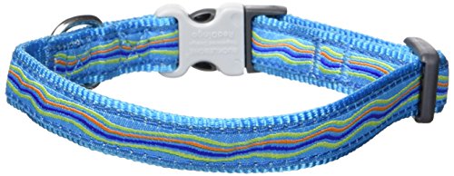 Red Dingo Dream Stream Dog Collar, Turquoise, 15mm