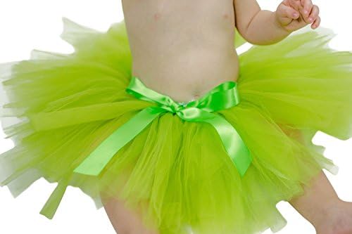 Princess Bowtique Baby Girl's Tutu Assorted Colors (0-2T, Lime) Halloween Party Birthday Dress Up Costume Tinkerbelle