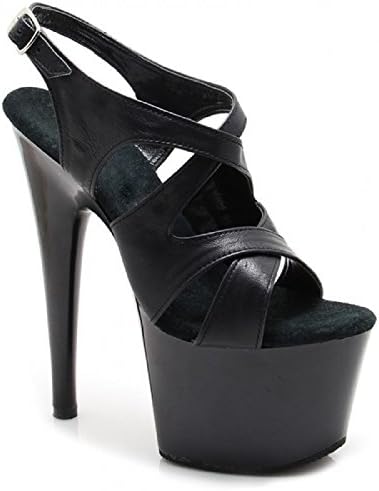 Gorgeous Hot Ladies Pole Dancing Showgirl Exotic Dancer Shoes Pumps 737LT Blk/L 8
