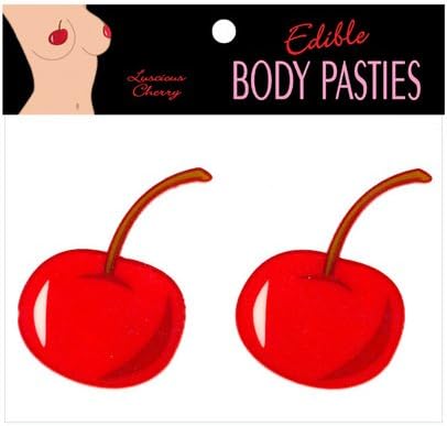 Edible Body Pasties Cherry (Package Of 5)