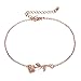 3UMeter Rose Gold Women Girls Anklets Jewelry Beach Anklet Bracelet Great Foot Jewelry Gift for Valentine Mother's Day Birthday