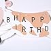 QIYNAO White and Blacke Dairy Cow Happy Birthday Banner for Birthday Party Decoration