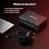 MERCUSYS MS105GS 5 Port Gigabit Ethernet Switch Metal Case Desktop Wall Mount view 9