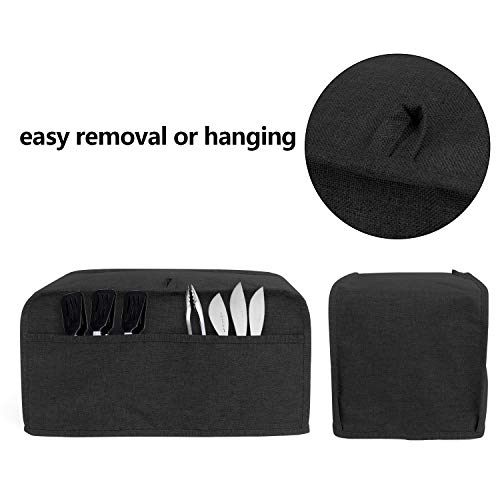 Luxja Toaster Cover for 4 Slice Long Slot Toaster (15.5 x 7.5 x 8