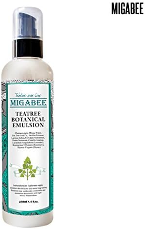 [MIGABEE] Teatree Botanical Emulsion 250ml 8.4 fl.oz. 100% Natural Ingredient Botanical Skin Care, Sebum & Acne Control for Troubled Skin