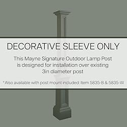 Mayne Signature Lamp Post - Black
