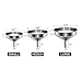Stainless Steel Kitchen Funnel with Removable Strainer/Filter for Essential/Cooking Oils, Food Grade 3 Set Metal Funnels for Transferring of Liquid, Fluid, Dry Ingredients & Powder, HOXHA (3 Packs)