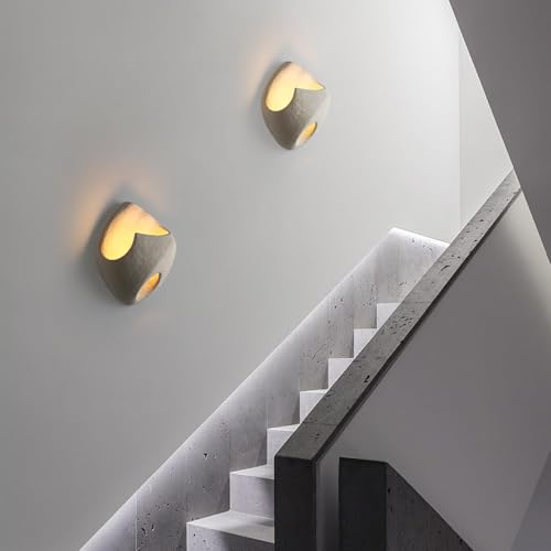 kaixunl 3W Interior Wall Sconce Wabi-sabi Style Modern Wall Sconces Bedroom Art Deco for Living Room Bedroom Hallway Dressing Table Mirror Stairs 3000K 22.5 x 26 x 9 cm