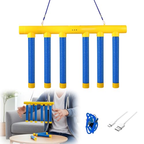 Reflective Drop Stick Challenge Game, 2026 New Hand Eye Coordination Reflex Training Toy, 3 Adjustable Speed Modes, Catching Sticks Game for All Ages (Yellow)