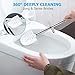 Homemaxs Toilet Brush and Holder, 304 Stainless Steel Toilet Brush with Long Handle, Hideaway Toilet Bowl Brush for Bathroom(Mirror Surface Holder)