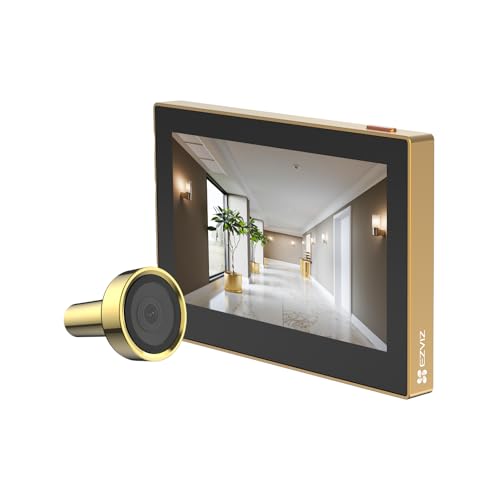 Mirilla Digital de Puerta con Pantalla a Color de 4.3'' Cámara Video Inalámbrico 1080P,Vista en Vivo 146°,Batería Recargable 2200mAh,WiFi 2,4GHz,NO Detección de Movimiento,NO Visión Nocturna,CP2