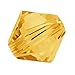 Swarovski Crystal, #5328 Bicone Beads 4mm, 24 Pieces, Sunflower