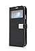 Galaxy S4 Case,Case for Samsung Galaxy i9500,by Ailun,Wallet Case,with S-View Function,PU Leather Case,Credit Card Holder,Flip Cover Skin[Black]