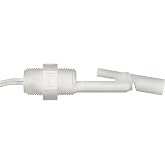 Madison M8700 Plastic Side-Mounted Liquid Level Float Switch with Polypropylene Stem, 30 VA SPST, 1/2" x 1/2" NPT Male, 100 psig Pressure