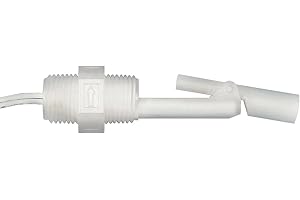 Madison M8700 Plastic Side-Mounted Liquid Level Float Switch with Polypropylene Stem, 30 VA SPST, 1/2" x 1/2" NPT Male, 100 psig Pressure