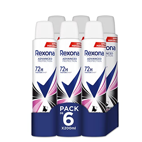 Desodorante Aerosol Advance Protection Invisible Pure 72 h para mujer 200 ml - Pack de 6