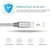 QIANXIANG Phone Charger,5 Pack (3FT x2 6FT x2 10FT) Extra Long Nylon Braided USB Charging and Syncing Cord Compatible iPhone X/8/8 Plus/7/7 Plus/6s/6s Plus/6/6 Plus/5/5S/5C/SE/iPad(Gray White)