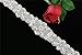 QueenDream Women's Elegant Ivory Ribbon Crystal Rhinestone Bridal Sash
