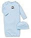 Little Me Unisex Baby Infant and Toddler Nightgowns, Light Blue, 0-3 Months