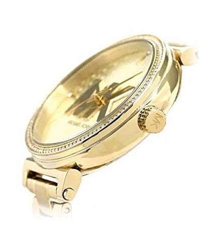 Michael-Kors-Damen-Analog-Quarz-Uhr-mit-Edelstahl-Armband-MK4334