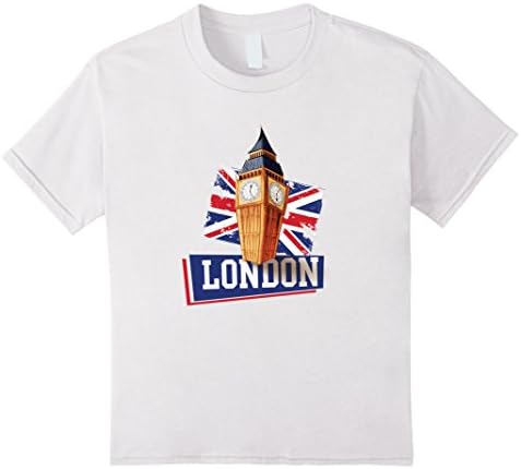Kids I Love London - British Flag - United Kingdom - T Shirt 12 White
