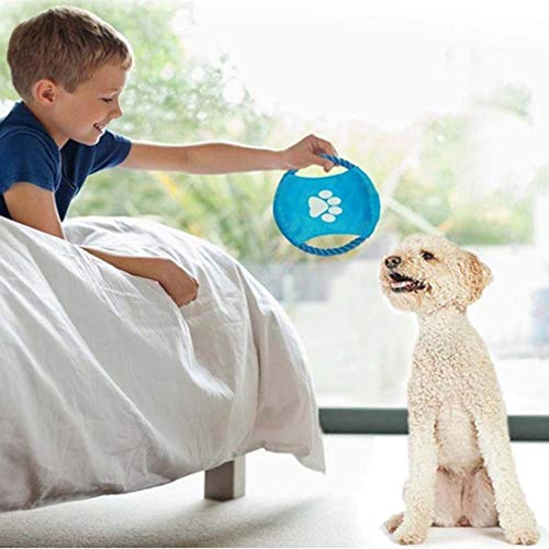 Frisbee per cani, frisbee per cani, frisbee per cani morbidi e piccoli, frisbee giocattolo per cani che giocano, frisbee per cani volanti con frisbee in tela di cotone