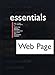 Web Page Essentials (Essentials (Que Paperback)) by 