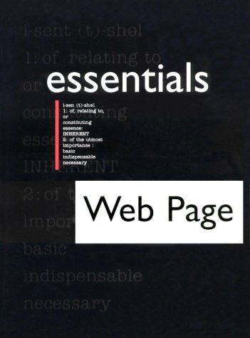 Web Page Essentials (Essentials (Que Paperback)) by Paul H. Zimmerman