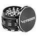 VIVOSUN 2.5" 4 Pieces Herb Grinder Black Aluminium Spice Grinder with Pollen Scraper