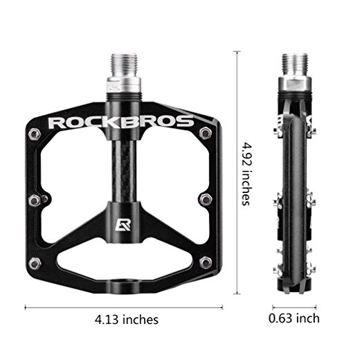 ROCKBROS Bicycle Pedals 9/16 Lightweight Road Mountain Bike Pedals