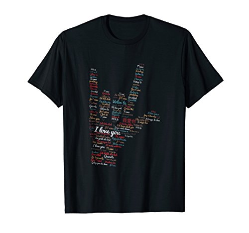 ASL I love you in different languages ASL Love sign T-Shirt