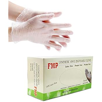 200 Disposable Vinyl Gloves, Non-Sterile, Powder-Free