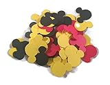 Die Cuts - Disney Mickey Mouse Confetti - Red/Black/Yellow - 100pcs