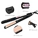 Hair Straightener, Professional Flat Iron with 1.37 Inch Wide Titanium Plates Touch Screen LCD Display Adjustable Temp|Heats Up Fast for All Hair Types | Best Birthday Gift with Bag for Women Girl Her