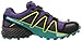 Salomon Women's Speedcross 4 GORE-TEX Trail Running Shoes, Acai/Deep Peacock Blue/Sulphur Spring, 8 D US