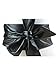 Women PU Leather Soft Self Tie Bowknot Band Wrap Around Sash Obi Belt Black