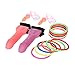 GEORLD Hen Stag Party Head Ring Toss Hoopla Game for Girl Night Out Bachelorette Party Games(2 Hoopla Toy,12 Colorful Rings and 2 Novelty Whistle)