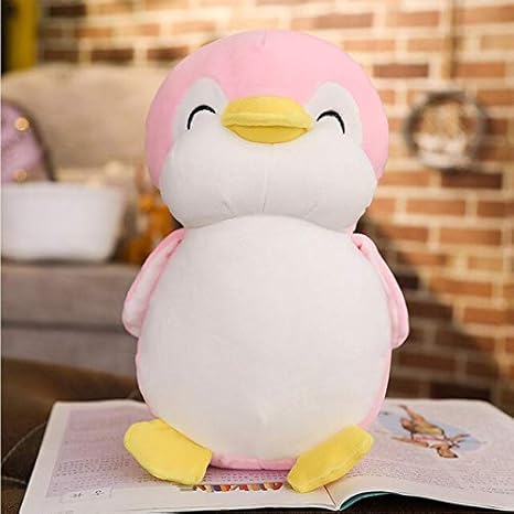 Amazon Co Jp やわらかい脂肪ペンギンぬいぐるみぬいぐるみ漫画動物人形おもちゃ子供用赤ちゃん女の子クリスマスプレゼント55cmピンク ホーム キッチン