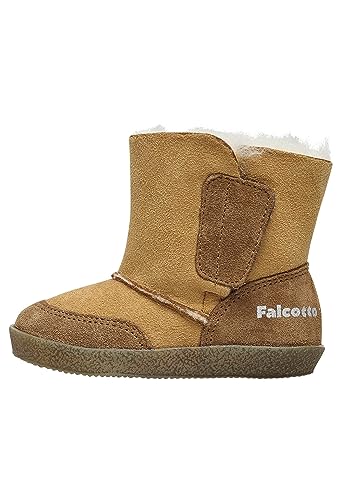 Falcotto Carl Mädchenstiefel 0-24, Beige Cognac, 19 EU